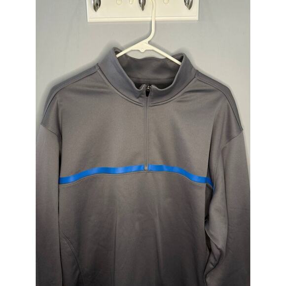 NWT Nike Golf Tour Performance Pullover Gray Blue Therma Fit 1/4 Zip Men XL - Picture 7 of 11